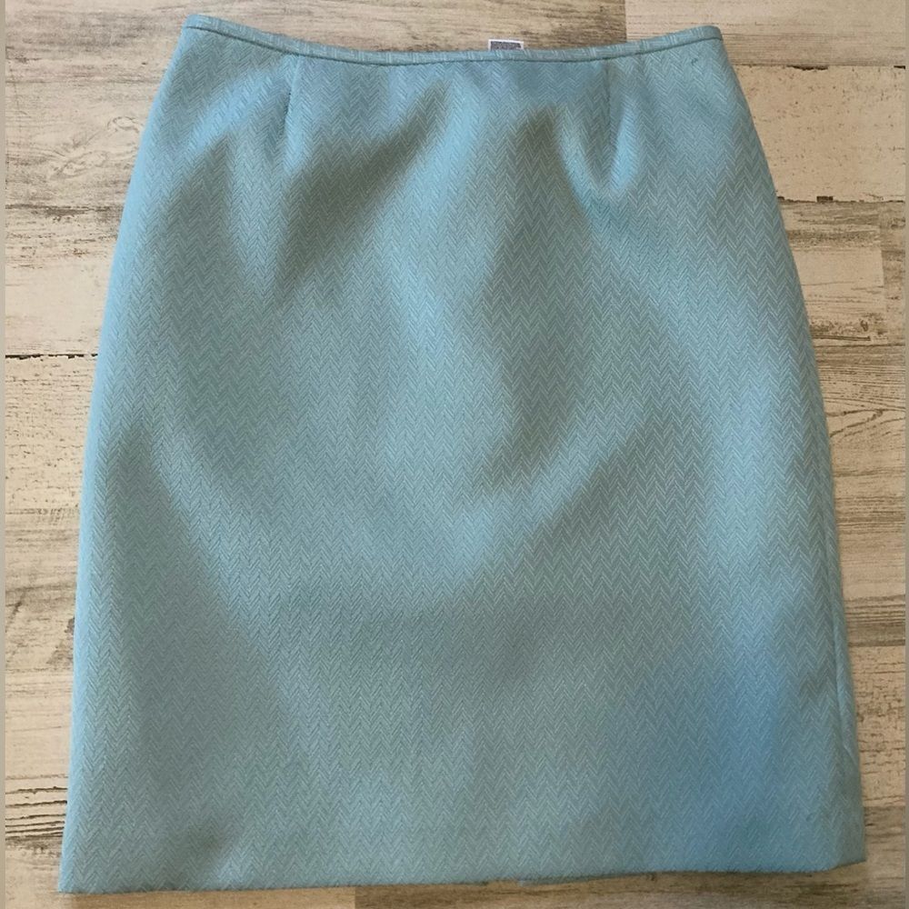 Aqua blue pencil skirt Size 8